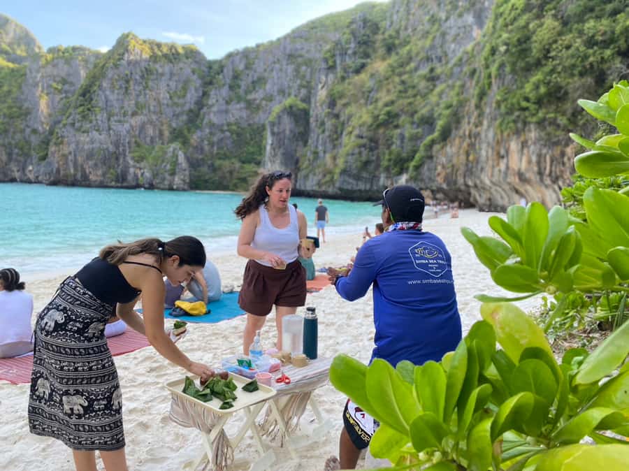Phuket to Phi Phi Full-Day Luxury Speed Boat Charter - Pileh Lagoon: Swim Time Under Limestone Cliffs
