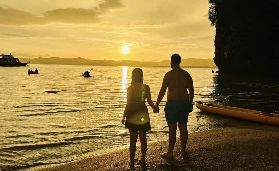 Phuket : Twilight Sea Canoe Tour with Glowing Plankton - Hong Island: more caves, lagoon time, and self-paddling moments