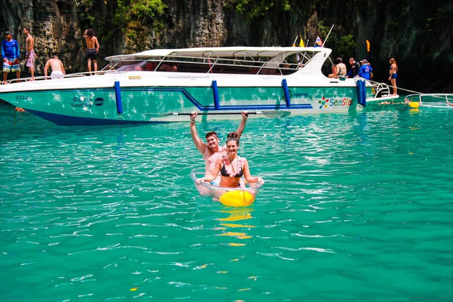 Phuket: Ultimate Phi Phi & Maya Bay Speed Catamaran Tour - Maya Bay: the iconic sands, short walk, big photos