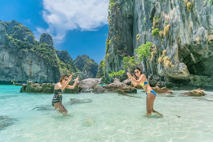 Phuket: Ultimate Phi Phi & Maya Bay Speed Catamaran Tour - Pileh Lagoon swimming: where the day turns from sightseeing to water time