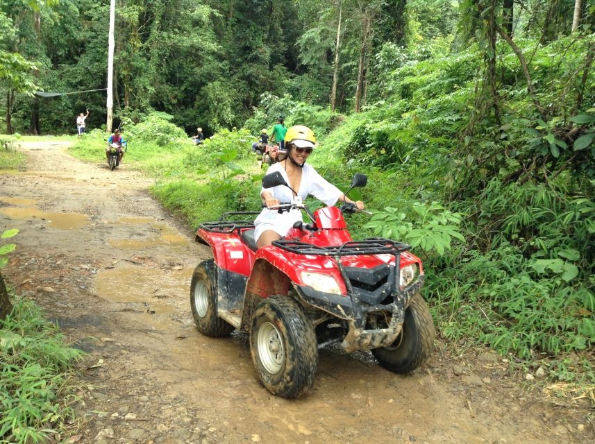 Phuket: White Water Rafting, Zipline, and Elephant Sanctuary - ATV quad ride in Phang Nga: muddy roads, short rides, big payoff