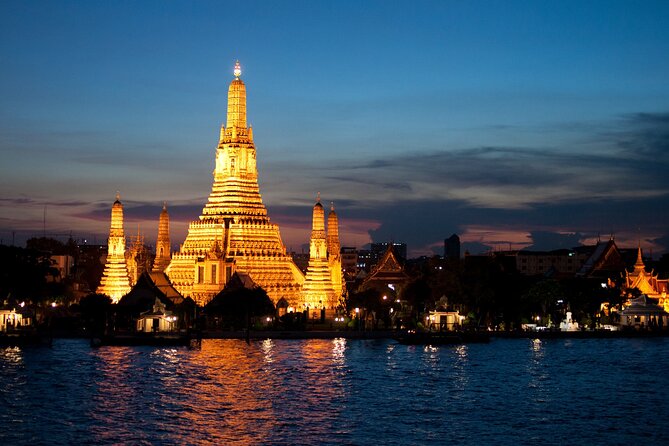 Private Bangkok Night Tour by Tuk Tuk with Dinner - Entering Bangkok after dark on a private tuk-tuk