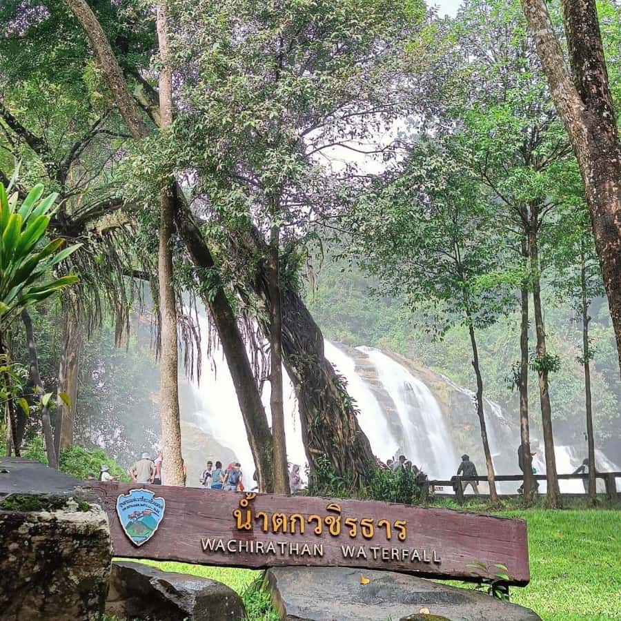 Private Doi Inthanon National Park Sightseeing Day Tour - Wachiratharn and Sirithan waterfalls: misty views, wet footing