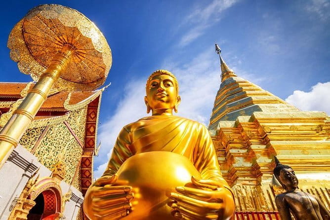 Private Guided Rainbow Cave Unseen Canyon and Lanna temple - Loha Prasat Sri Mueang Pong (Wat Aranyawas / Wat Ban Pong): architecture break and an easy reset