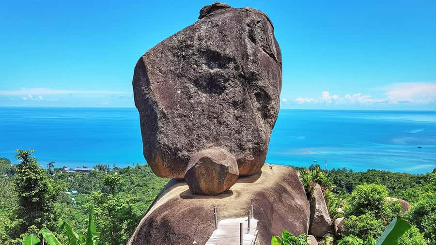 PRIVATE ISLAND TOUR ECO AROUND KOH SAMUI HALF DAY EXCURSION - Lad Koh viewpoint: the Chaweng-to-Gulf morning view