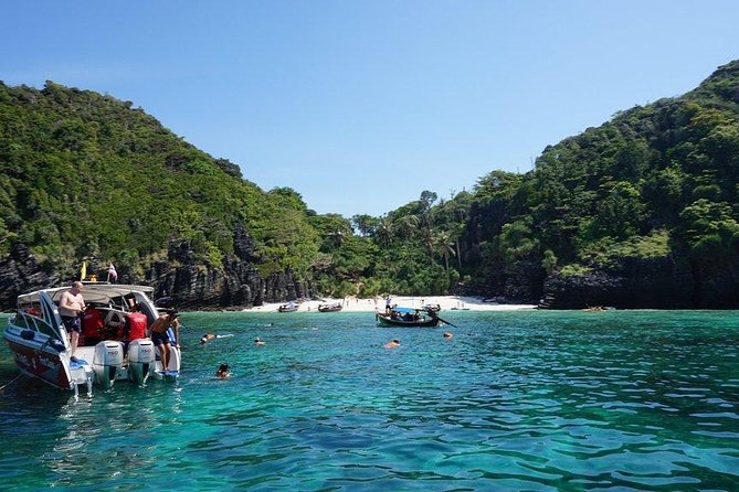 Private Phi Phi & 4 Islands Sunset Cruise by Speedboat - from Krabi - Private speedboat pacing: fewer delays, more water time