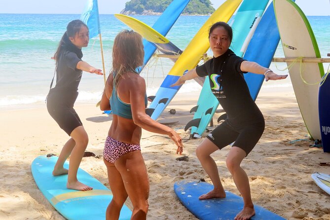 Private Surf Lesson: 1-Hour Wave-Riding on Kata Beach - What happens in the first 15 minutes on the sand