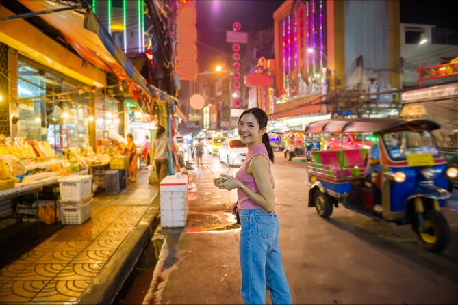 Private Tour : Bangkok Night Private Tuk Tuk Tour and Street food - Chao Phraya River and a riverside rooftop bar at twilight