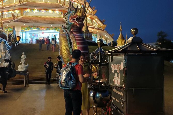 Private Tour Chiang Rai 3 Wonderful Temples & Lalitta Cafe - Wat Rong Sua Ten Blue Temple: Short Visit, Strong Style Contrast