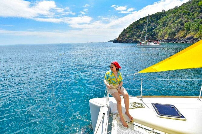 Racha and Coral Islands with Sunset at Promthep Cape by Catamaran Yacht - Coral Island (3 Hours): White Sand + Reef Time + Lunch on the Water