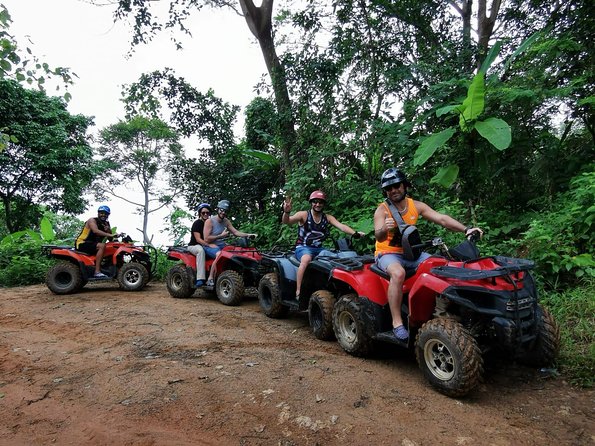 Rafting 5.5 km., Zipline, ATV 30 Min., Suvankhuha Temple. - ATV for 30 minutes in the rainforest: short ride, mixed feelings