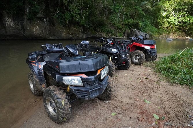 Rafting 7KM & ATV visit monkey cave and waterfall with Lunch - ATV Rider in the Rainforest: 30 Minutes Goes Fast