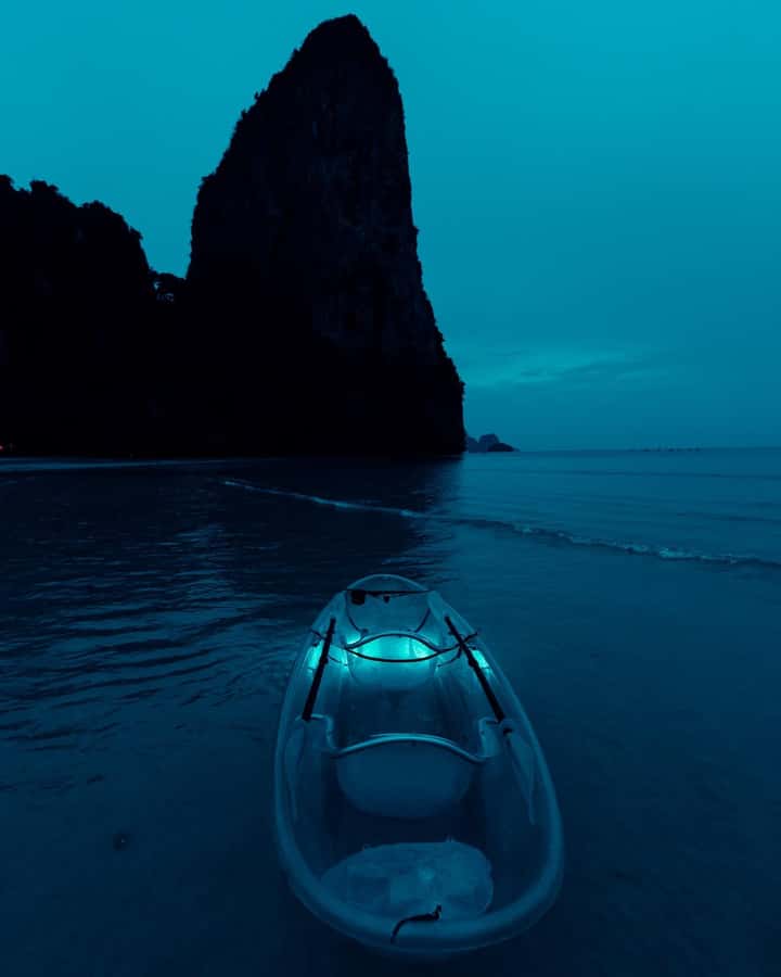 Railay: Illuminated Clear Kayak Night Tour Bioluminescence - What you might see: cliffs, caves, fish, and the glow factor
