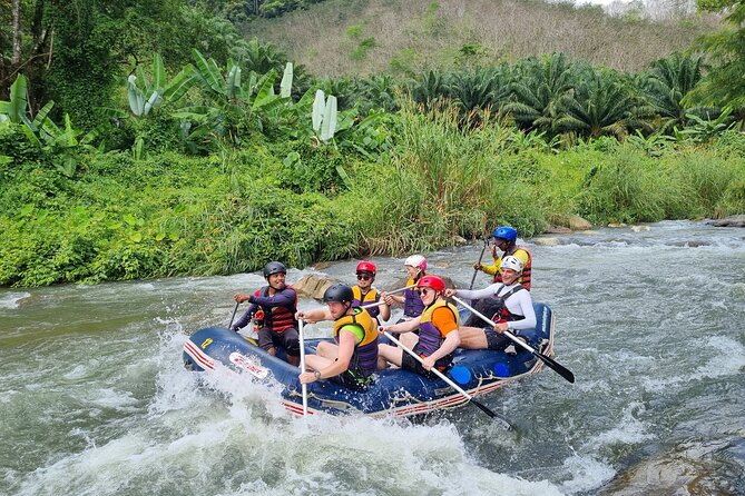 Rainforest Day Trip with Cave, Rafting, ATV & Lunch - Bamboo Rafting in Phang Nga: the calm part of the roller coaster