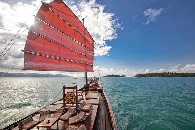 Red Baron Chinese Sailboat Tour from Koh Samui - On-board comfort for swimming, snorkeling, and sunbathing