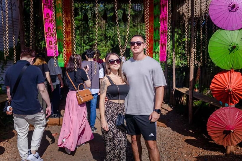 Red, Blue, White Temples & Hot Spring Trip from Chiang Mai - Karen Long Neck Village: learning traditions, plus the extra THB