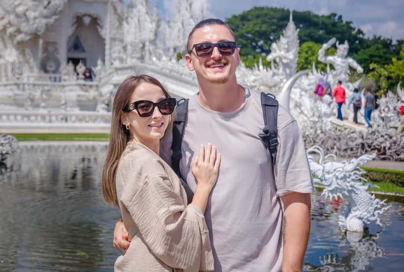Red, Blue, White Temples & Hot Spring Trip from Chiang Mai - Wat Rong Suea Ten Blue Temple: a quieter stop with gold-and-blue interiors