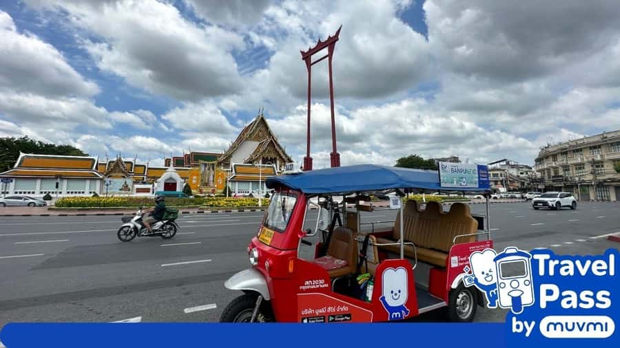 Rent private e-tuk tuk with driver in Bangkok - The 4-hour format: how time turns into good stops