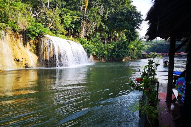River Kwai Tour 2 Day with overnight in Floating Hotel Private Trip from Hua Hin - Day 2: Sai Yok National Park, the raft-to-waterfall run, and open-air shower time