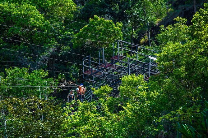 Sky High Zipline and Wang Sai Waterfall Views on Koh Phangan - Sky Table Fruit and Juice: A Short Reset With Waterfall Views