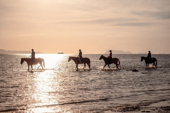 Sunset Beach Horseback Ride Phuket - The sea option: fun if it happens, not a guarantee