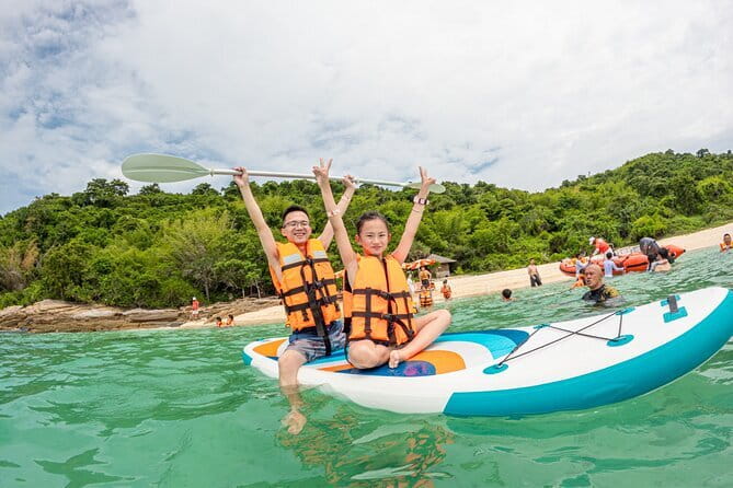 Sunset Party with Island Hopping by Catamaran from Pattaya - Ko Rin fishing stop: provided rods and a one-hour focus