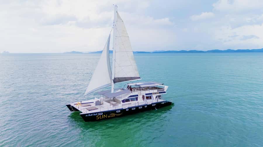 SUNWIND Phuket: Coral and Racha Islands Catamaran Tour - The SUNWIND catamaran experience: spacious deck energy