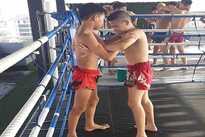Thai Boxing Lesson, family and Kids Friendly - The Best Part: Watching Fighters Train Before Your Turn