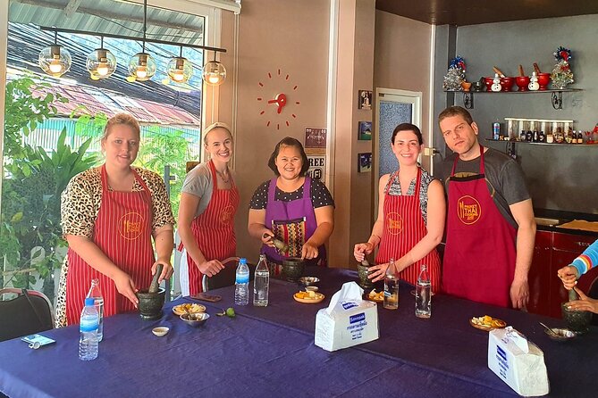Thai Cooking Class with Market Tour in Phuket by VJ - Back at the cooking school: getting set up and meeting your group