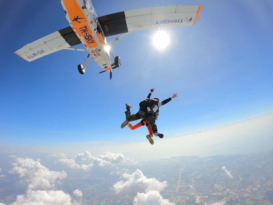 Thailand: Tandem Skydive Over Bangkok & Pattaya - Video, Photos, and Arm Messages: Make It a Real Souvenir