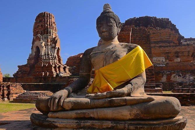 Three Temple Ayutthaya Tour with Scenic Boat Ride - Stop 2: Wat Phra Ram near the Grand Palace area