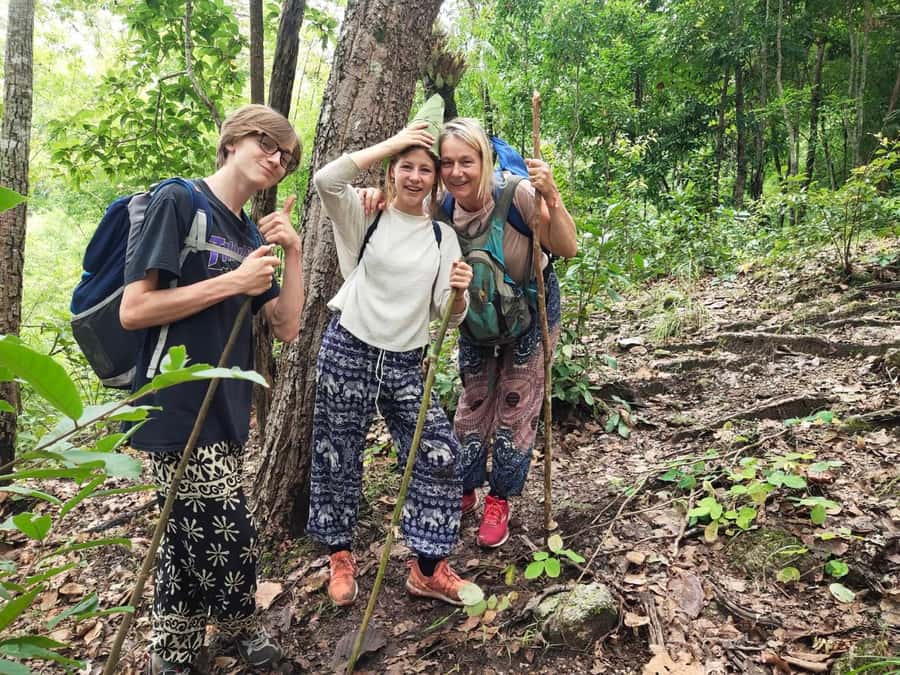 Trekking 2 Days 1 Night+Rice fields+Bamboo Rafting - Day One Morning: Hotel Pickup, Market Supplies, and Elephant Camp