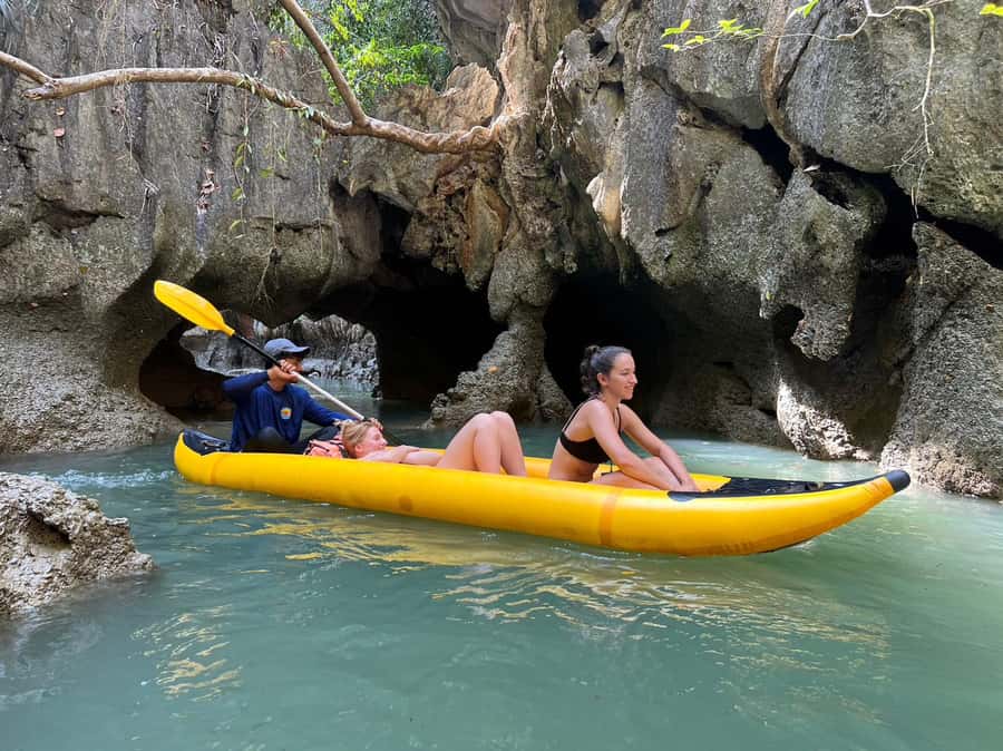 Twilight Sea Canoe Phang Nga Bay with Bio-Luminescent - Coffee break, then second island caves: more lagoons, more chances for the good shots