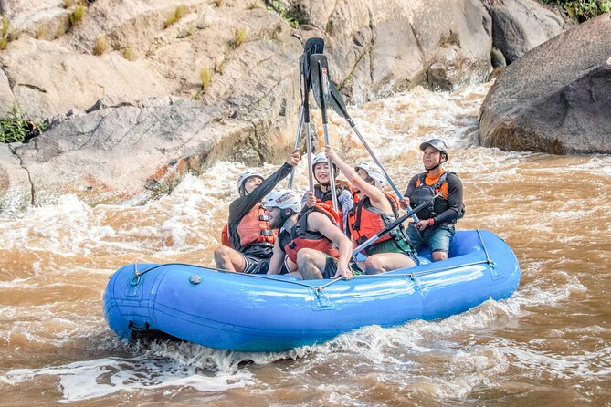 Whitewater Rafting Adventure - Getting geared up at the 8Adventures base camp