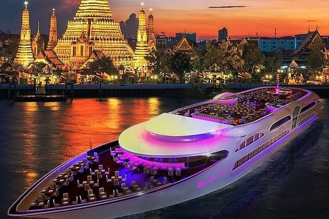Wonderful Pearl Dinner Cruise - Wat Arun at Night: The River’s Most Photo-Friendly Stop