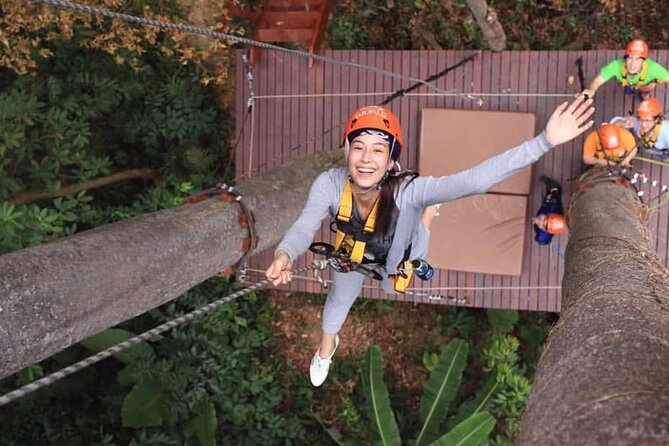 World B+ (Zipline 18 Platforms + Roller + Sky Walk with World Set Menu ) - Rainforest Ziplining Near Phuket: What This Day Feels Like