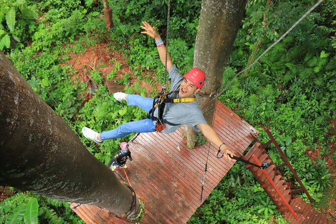 World C+ (Ziplines 10 Platforms + Roller + Sky Walk and World Set Menu ) - Phuket Town pickup and how the day starts