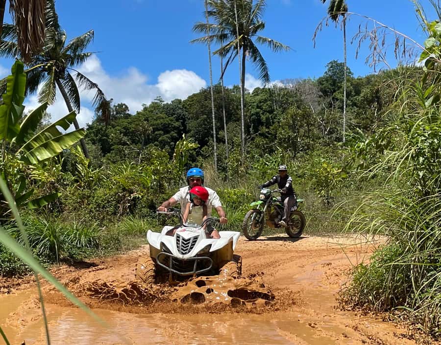 X Quad Beginner Waterfall ATV Tour (1 Driver+ 1 Passenger) - The Ride Through Durian Plantations and Viewpoints